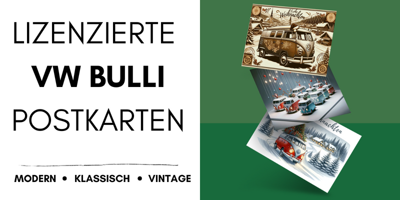 Verschicke Bulli-Zauber: Deine VW-Bulli Weihnachtskarte zum downloaden!