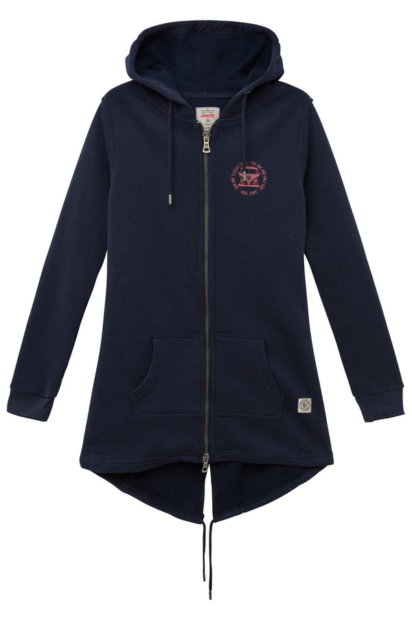 BULLI FACE USED Damen Zip-Hoodie Lang