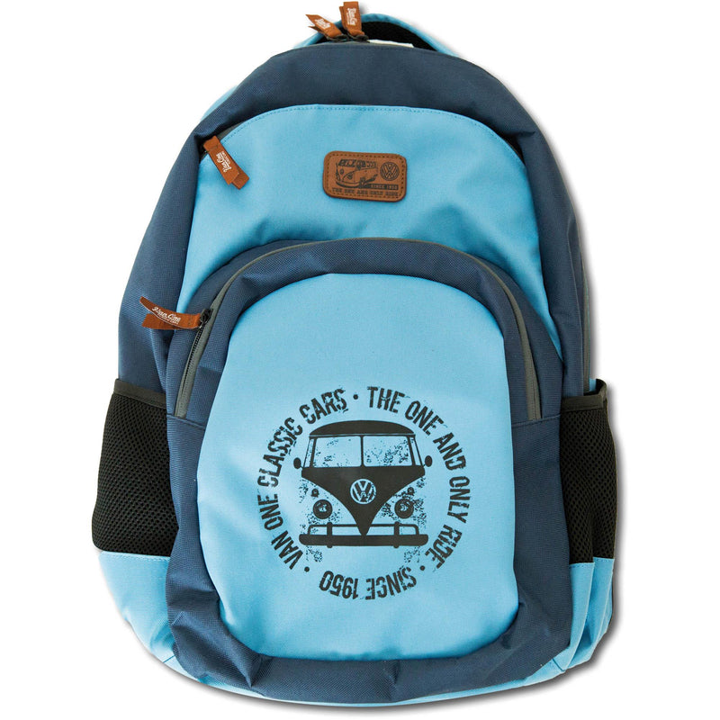 BULLI FACE USED Backpack navy light blue