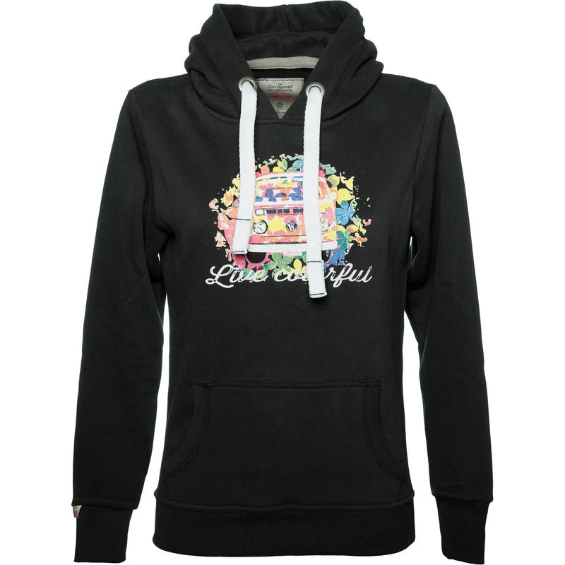 LIVE COLORFUL Womens Hoodie black