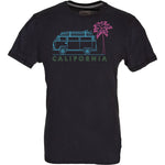 T2 CALIFORNIA Mens Shirt black cyan pink green