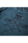 SURF CLUB USED Mens Vintage Hoodie indigo