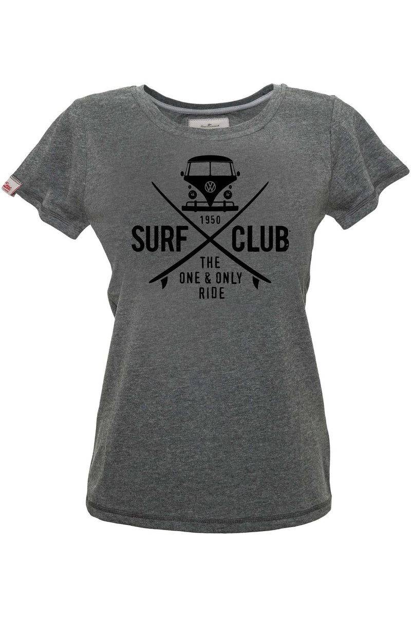 SURF CLUB Womens Shirt dark grey black