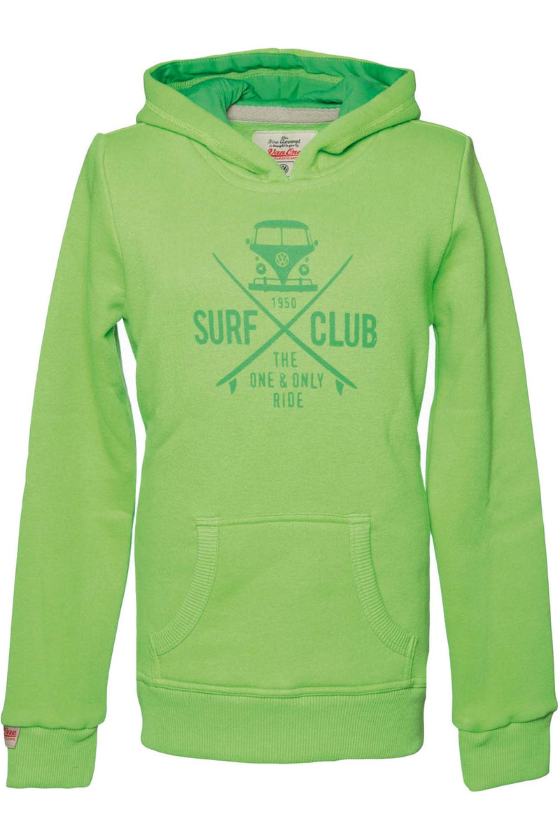 SURF CLUB Girls Hoodie green green