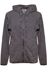 SURF CLUB Mens Interlock Jacket dark grey melange black