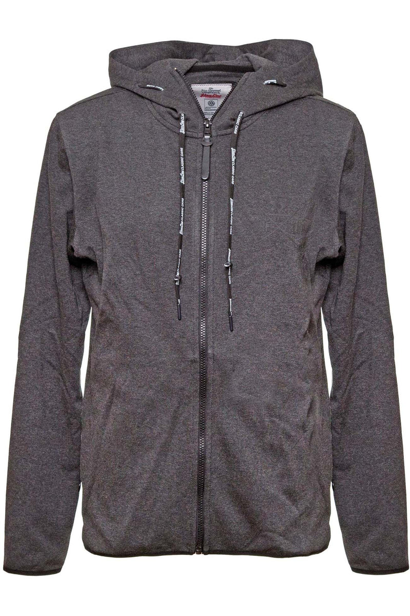 SURF CLUB Mens Interlock Jacket dark grey melange black